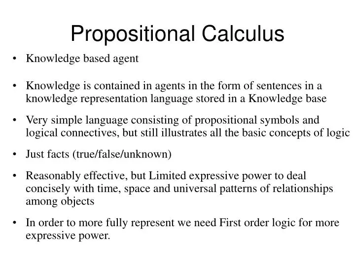 propositional calculus