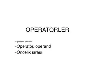 operat rler