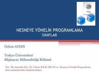 nesneye y nel k programlama siniflar