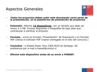 aspectos generales