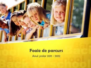 foaie de parcurs