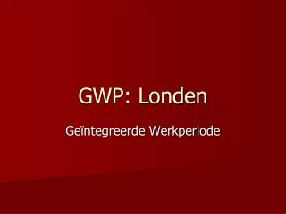 gwp londen