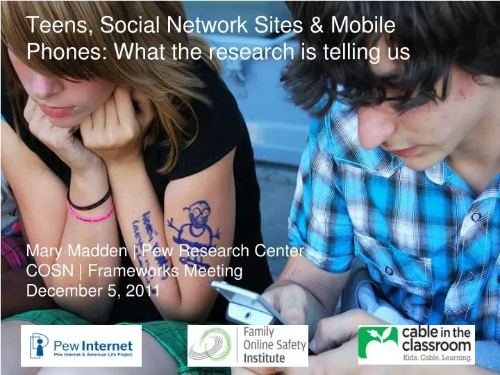teens social network sites mobile phones what the research is telling us