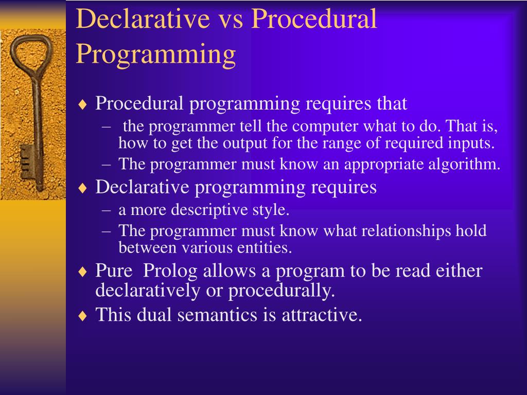 PPT - Declarative vs Procedural Programming PowerPoint Presentation ...