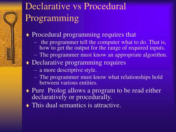 declarative vs procedural programming
