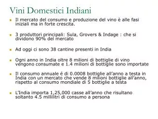 vini domestici indiani