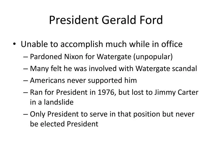 president gerald ford
