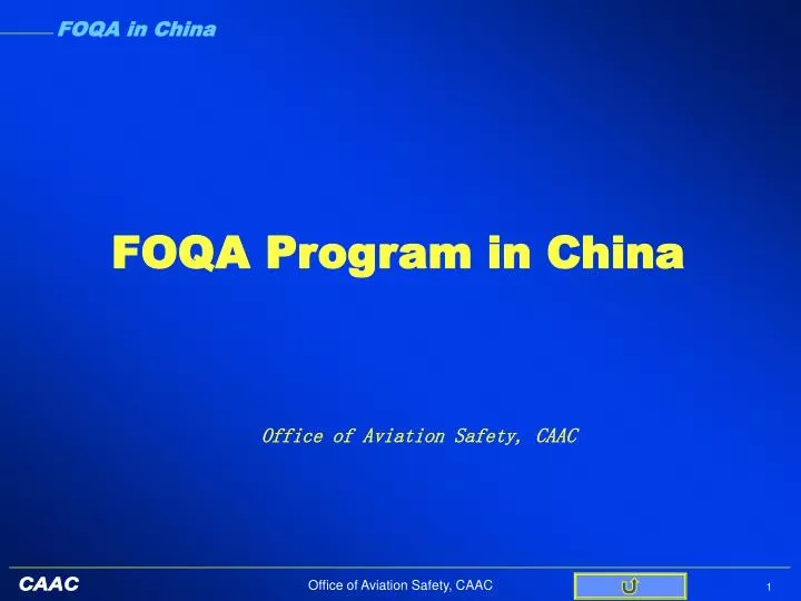 foqa program in china