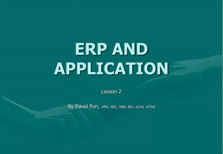 erp and application