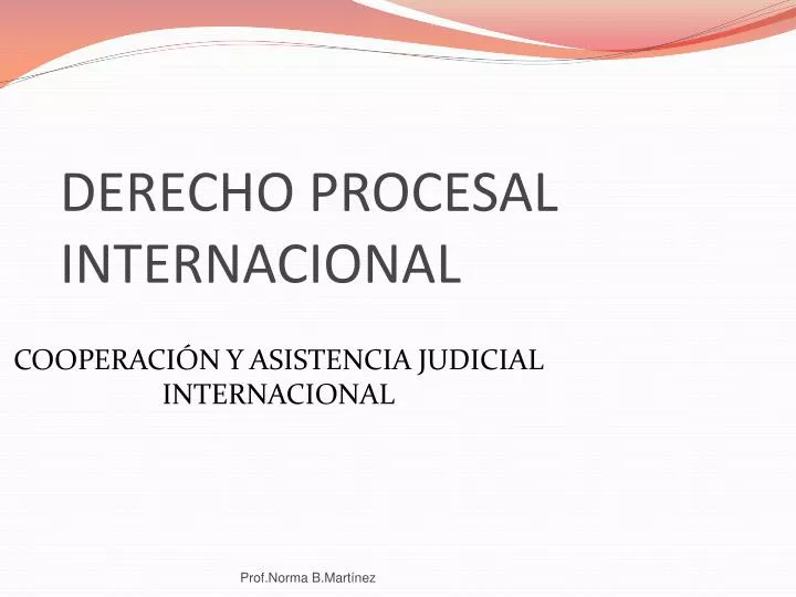 cooperaci n y asistencia judicial internacional