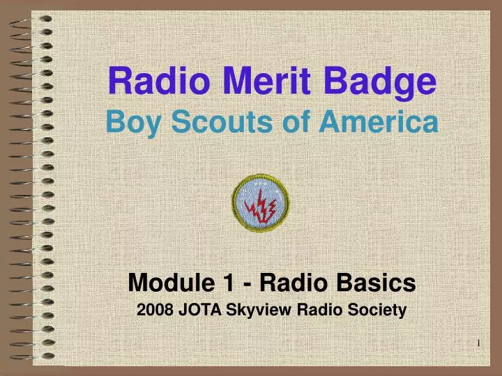 radio merit badge boy scouts of america