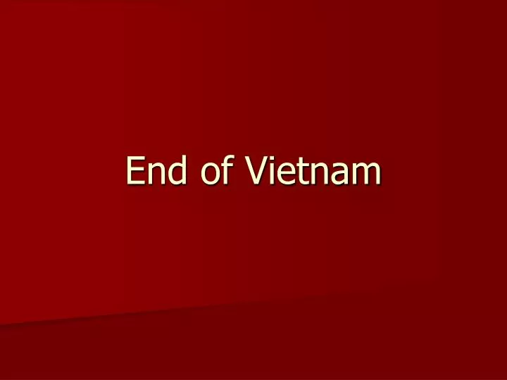 end of vietnam
