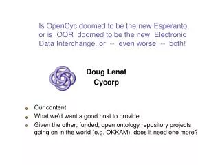 Doug Lenat Cycorp