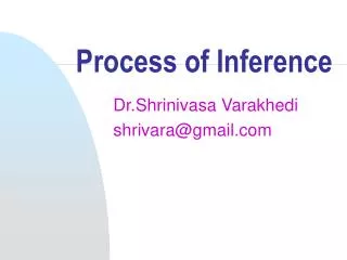 Process of Inference