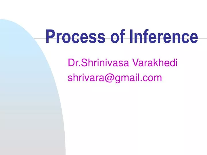 process of inference