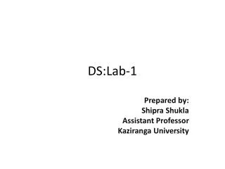 DS:Lab-1