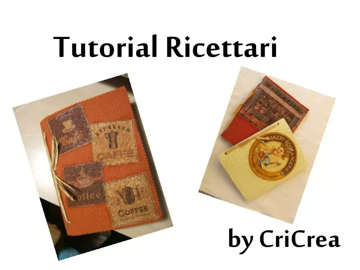 tutorial ricettari