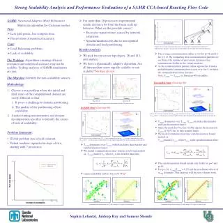 Strong Scalability Analysis and Performance Evaluation of a SAMR CCA-based Reacting Flow Code