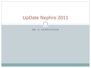 update nephro 2011