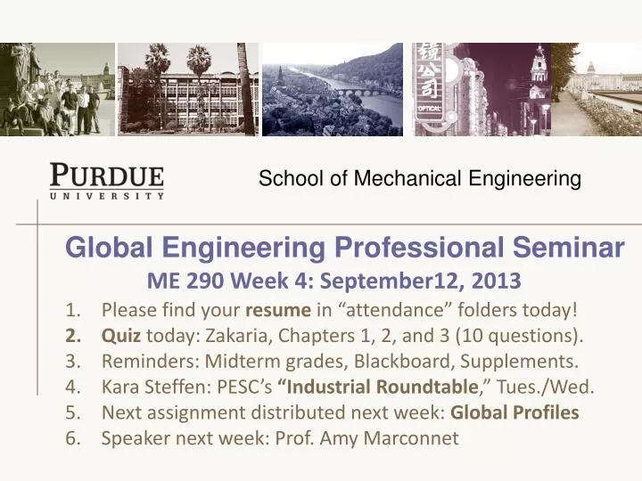 global engineering professional seminar