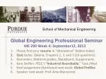 Global Engineering Professional Seminar - slide 1
