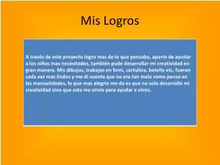 mis logros