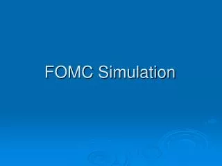 FOMC Simulation