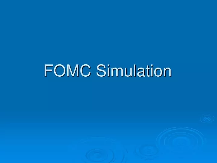 fomc simulation