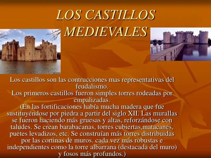 los castillos medievales