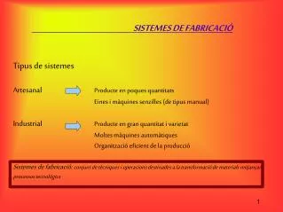 sistemes de fabricaci