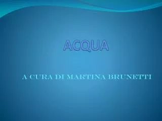 acqua