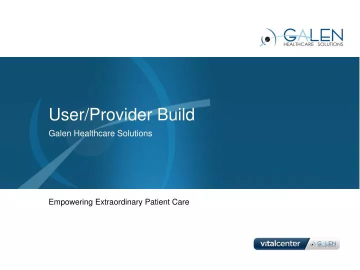 user provider build