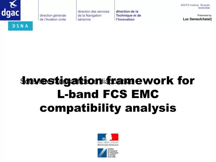 investigation framework for l band fcs emc compatibility analysis