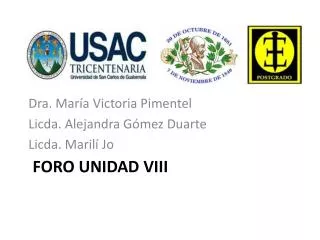 foro unidad viii