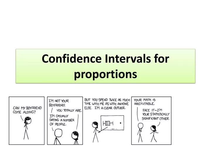 confidence intervals for proportions