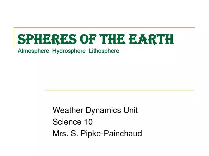 spheres of the earth atmosphere hydrosphere lithosphere