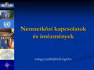 nemzetk zi kapcsolatok s int zm nyek