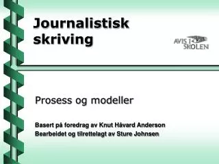 journalistisk skriving