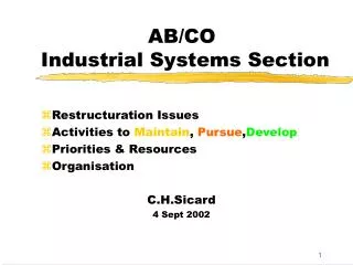 AB/CO Industrial Systems Section