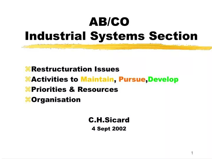 ab co industrial systems section