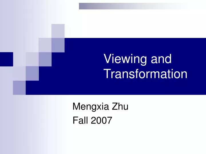 mengxia zhu fall 2007