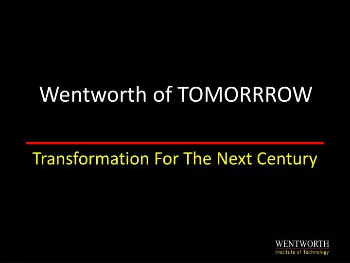 wentworth of tomorrrow