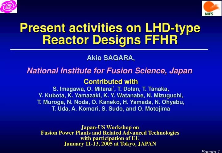 present activities on lhd type reactor designs ffhr