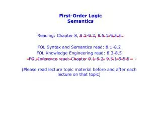 First-Order Logic Semantics
