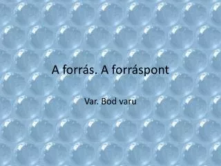 a forr s a forr spont