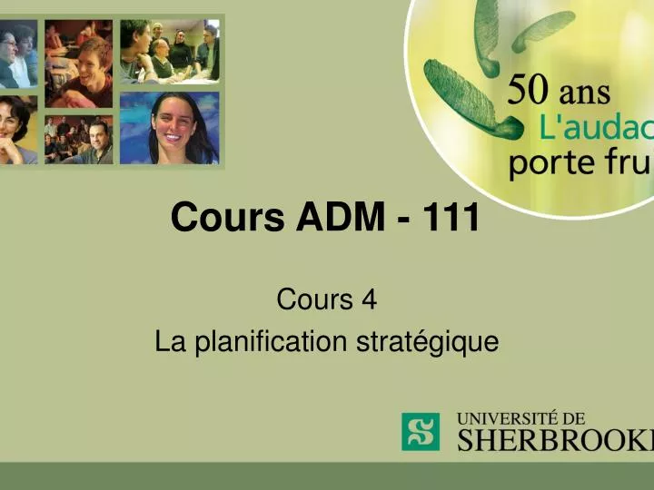 cours adm 111