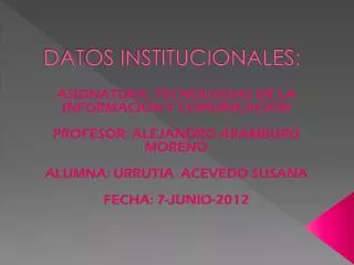 datos institucionales