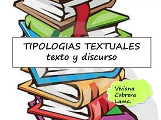 tipologias textuales texto y discurso