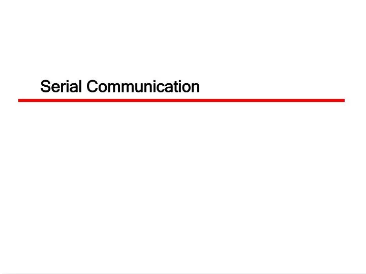 serial communication