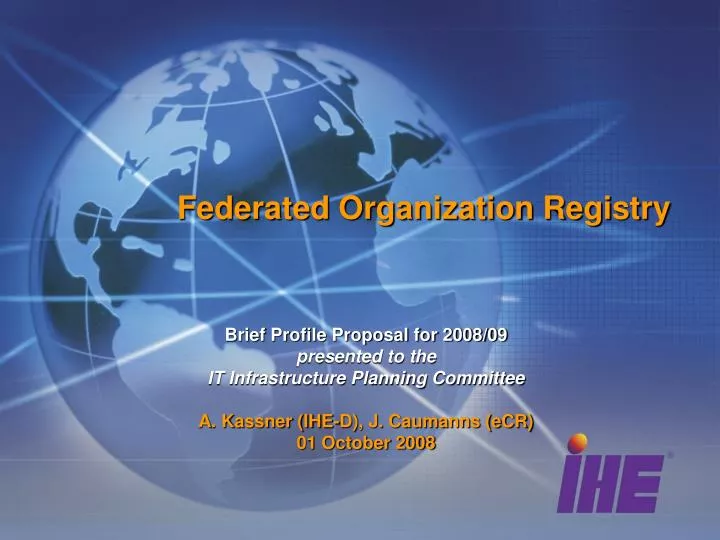 federated organization registry